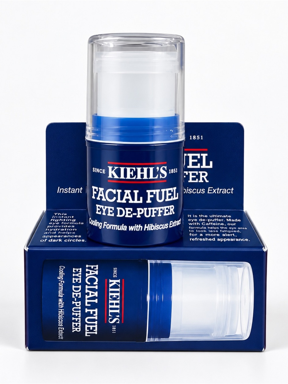 Kiehl's Facial Fuel Eye De-Puffer - blue, white